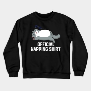 official napping shirt Crewneck Sweatshirt